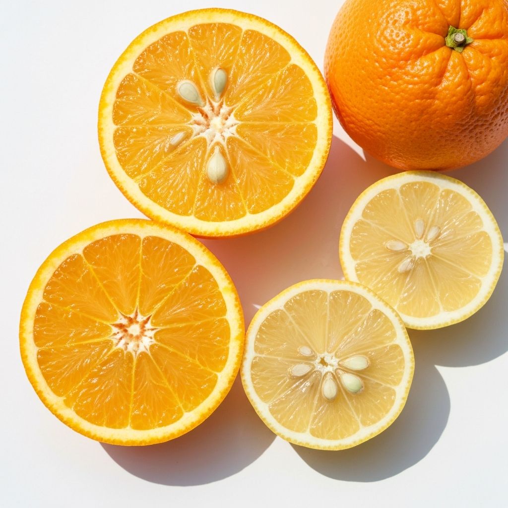 Citrus fruits rich in vitamin C